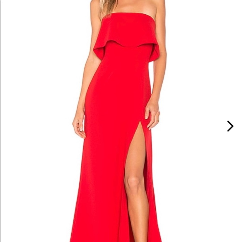 NWT Lovers + Friends Anzen Gown - Red, Size Small
